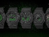 Casio's G-Shock Zwart &amp; Electro Groen horloges