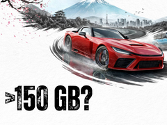 Een forza wallapaper met de tekst >150 GB?