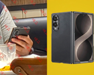 Afgebeeld: Een onlangs uitgelekte foto van de Samsung Galaxy Z Fold 8 Ultra (links), samen met een eerder uitgelekte afbeelding van de behuizing van Alibaba.