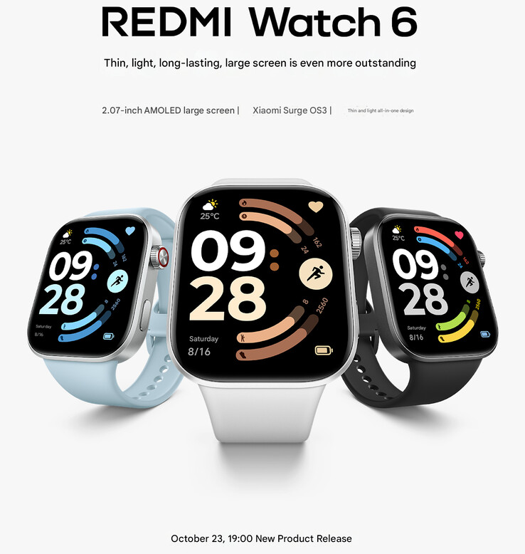 De lanceringsteaser van de smartwatch (Beeldbron: Xiaomi - machine vertaald)