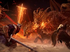 Elden Ring Nightreign co-op gameplay tegen Tricephalos. (Afbeeldingsbron: Steam)