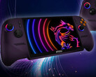 De MSI Claw 8 EX AI+ in zijn geruchtmakende Void Purple afwerking.