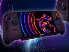 De MSI Claw 8 EX AI+ in zijn geruchtmakende Void Purple afwerking.