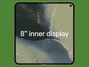 Het binnenste scherm van de Pixel 11 Pro Fold.