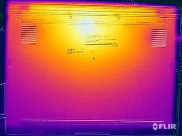 Stresstest oppervlaktetemperaturen (onder)