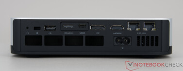 Minisforum AI X1 Pro - Aansluitingen op het achterpaneel