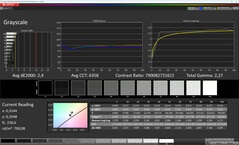 Grijswaarden (Kleuren: Normaal, Kleurtemperatuur: Standaard, Doelkleurruimte: sRGB)
