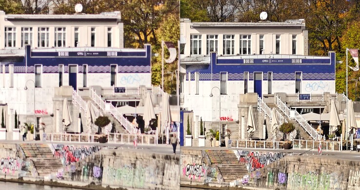 200-megapixel uitsnede: Oppo links, Vivo rechts.