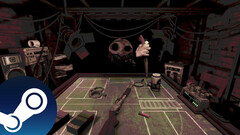 Een screenshot van Buckshot Roulette die de griezelige sfeer van het spel laat zien terwijl u tegen de Dealer speelt. (Afbeelding Bron: Steam)