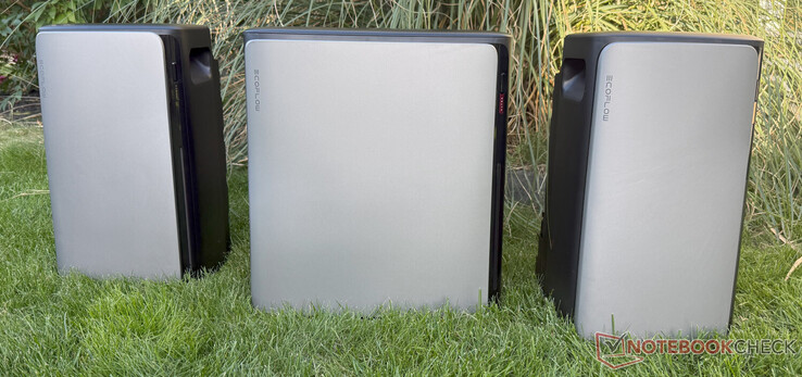 Van links naar rechts: EcoFlow Stream AC Pro, Stream Ultra X en Stream Ultra