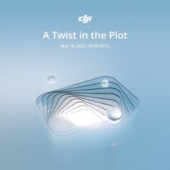 DJI's teaser geeft niet veel weg voor het lanceringsevenement van 10 mei. (Afbeelding bron: DJI)