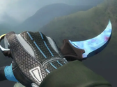 Een screengrab van een Karambit Case Hardened mes (bron: Skinflow)