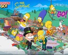 De officiële promo art in Monopoly Go The Simpsons evenement.