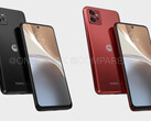 De Moto G32 in zijn vermeende lanceringskleuren. (Beeldbron: @OnLeaks &amp; CompareDial)