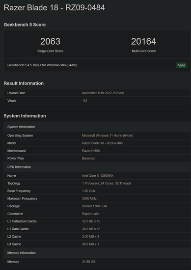 (Afbeelding Bron: Geekbench)