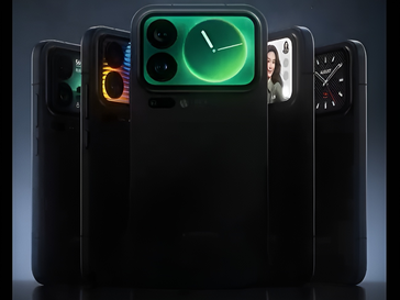 Op de achterkant van de Xiaomi 17 Pro en 17 Pro Max zullen functies zoals verschillende wijzerplaten te zien zijn. (Afbeeldingsbron: Xiaomi op Weibo)