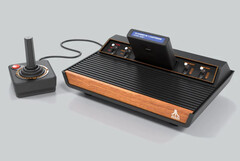 De Atari 2600+ is een gemoderniseerde versie van Atari&#039;s eerste console en ondersteunt de originele spelkaarten. (Afbeelding via Atari)