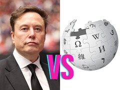 Artistieke weergave van Elon Musk vs Wikipedia. (Afbeeldingsbron: Wikipedia, bewerkt)
