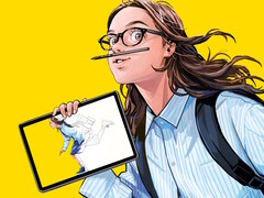 De Wacom MovinkPad is een draagbaar Android tablet met een Wacom Pro Pen 3, ontworpen om tekenen gemakkelijk te maken voor kunstenaars die onderweg zijn. (Afbeeldingsbron: Wacom)