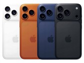 Apple iPhone 17 Pro in uitgelekte kleuropties: wit, oranje, marineblauw en zwart (Afb. bron: Onofficieel artwork)