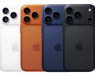 Apple iPhone 17 Pro in uitgelekte kleuropties: wit, oranje, marineblauw en zwart (Afb. bron: Onofficieel artwork)