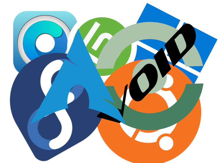 Er zijn veel Linux-distro's, maar de algehele ervaring is grotendeels hetzelfde. (Afbeeldingsbron: logo's besturingssystemen - Canonical, Microsoft en meer met bewerkingen)