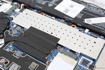 2x SODIMM slots worden beschermd door een aluminium afdekking