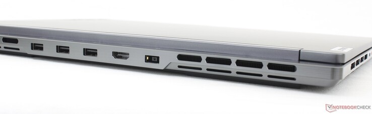 Achterkant: 3x USB-A 3.2 Gen. 2, HDMI 2.1, AC-adapter