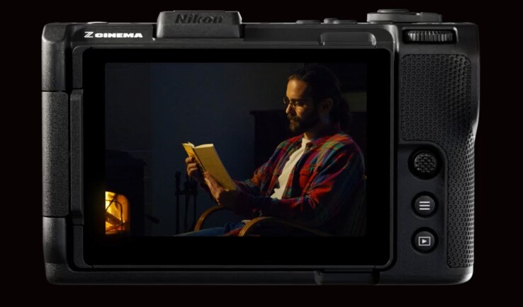 De achterzijde van de Nikon ZR met zijn grote scherm