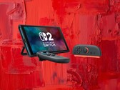 Switch 2-console en Joy-Con 2-controllers afgebeeld
