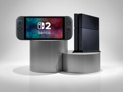 Switch 2 en PS4-consoles naast elkaar getoond (Afbeeldingsbron: Nintendo of America, Sony PlayStation)