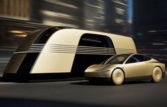 De Tesla Robovan en Cybercab (Afbeelding bron: Tesla)
