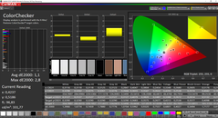 CalMAN ColorChecker gekalibreerd (doelkleurruimte: AdobeRGB)