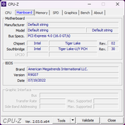 CPU-Z: Moederbord