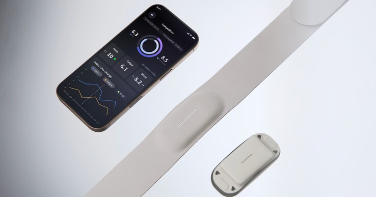 Een smartphone-app wordt samen met de hoofdband gebruikt. (Afb. bron: Nuromova)