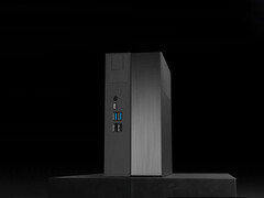 Het is onduidelijk wanneer de DeskSlim X600 op de markt komt. Afgebeeld: een bewerkte promofoto van de DeskMini X600. (Afbeelding bron: ASRock)