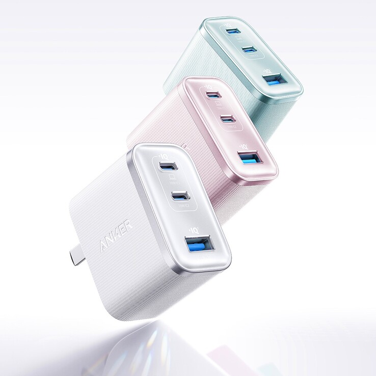 De Anker Nano SafeCharge Ultra-oplader is verkrijgbaar in verschillende kleuren met een glanzende afwerking (afgebeeld). (Afbeeldingsbron: JD.com)