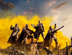 Een groep soldaten in Helldivers 2. (Afbeelding bron: Arrowhead)