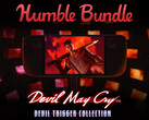 De Devil Trigger Collection verloopt op 30 juli. Afgebeeld: Steam Deck met DmC: Devil May Cry. (Afbeeldingsbron: Steam en Humble Bundle - bewerkt)
