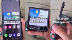Een werkende Galaxy Z Flip 7 verschijnt in een gelekte hands-on video, die vrij snel werd verwijderd (Afbeeldingsbron: @andrei_eclynoh)