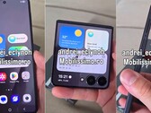 Een werkende Galaxy Z Flip 7 verschijnt in een gelekte hands-on video, die vrij snel werd verwijderd (Afbeeldingsbron: @andrei_eclynoh)