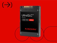 De Sandisk UltraQLC 256TB NVMe U.2 SSD maakt gebruik van Kioxia BiCS FLASH 3D-flashgeheugentechnologie om zijn hoge capaciteit te bereiken. (Afbeeldingsbron: Sandisk)