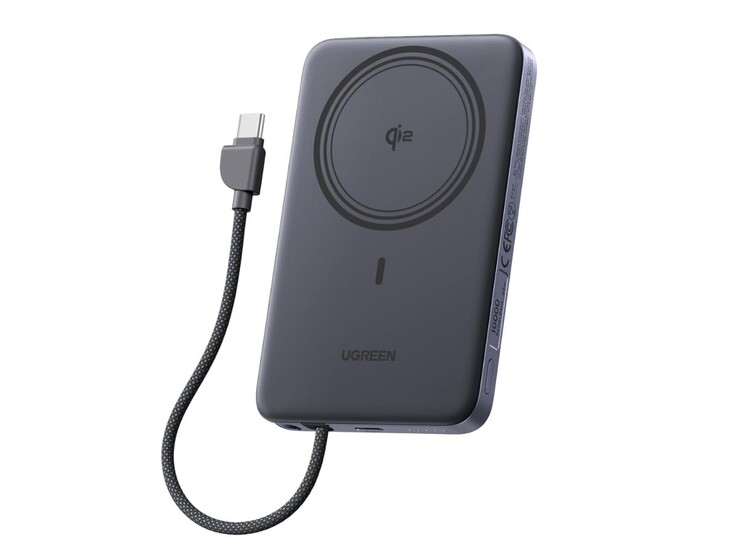 De Ugreen MagFlow Air Qi2 Ultra-Slimme Magnetische Power Bank