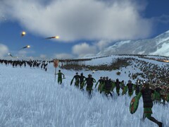Een afbeelding waarop twee verschillende legers te zien zijn in Total War: Rome Remastered.