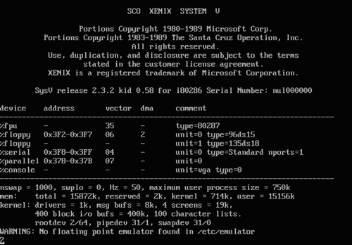 Microsoft lanceerde Xenix, met als doel een Unix-achtig besturingssysteem voor microcomputers te maken (Bron: Microsoft)