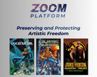 Zoom Platform banner met Duke Nukem spellen (Afbeelding bron: Zoom Platform met bewerkingen)