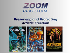 Zoom Platform banner met Duke Nukem spellen (Afbeelding bron: Zoom Platform met bewerkingen)
