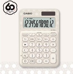 Het witte MS-20UC-J Takekago-model is voorzien van een bamboeweefpatroon dat veerkracht en balans vertegenwoordigt (Afbeelding bron: Casio)