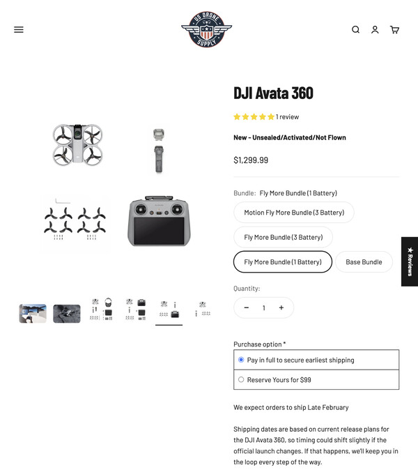 (Afbeeldingsbron: US Drone Supply)