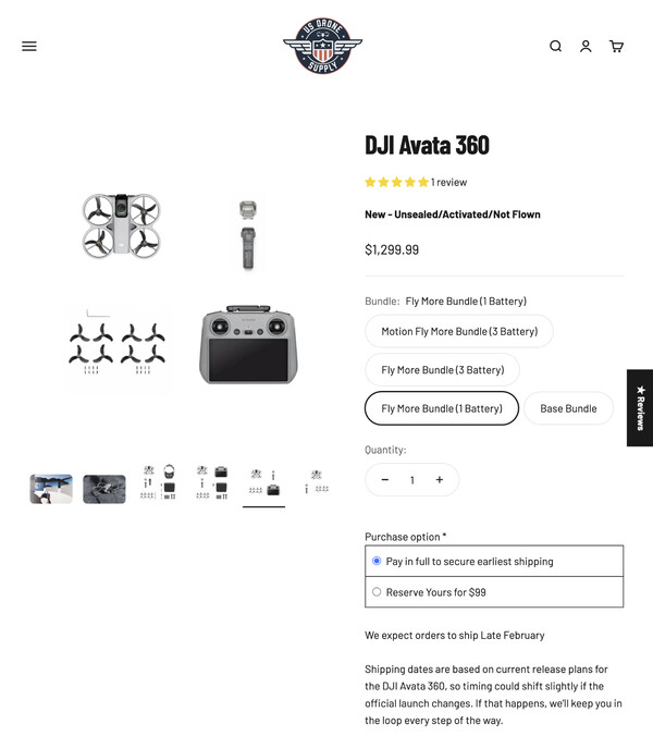 (Afbeeldingsbron: US Drone Supply)
